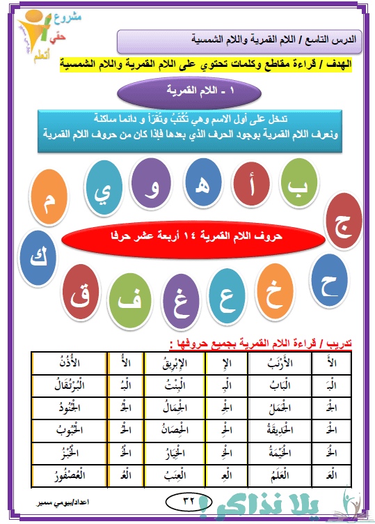 كراسة تأسيس لغة عربية للاطفال