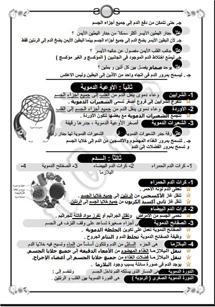 مذكرة علوم الصف الخامس الابتدائي ترم ثاني سؤال وجواب