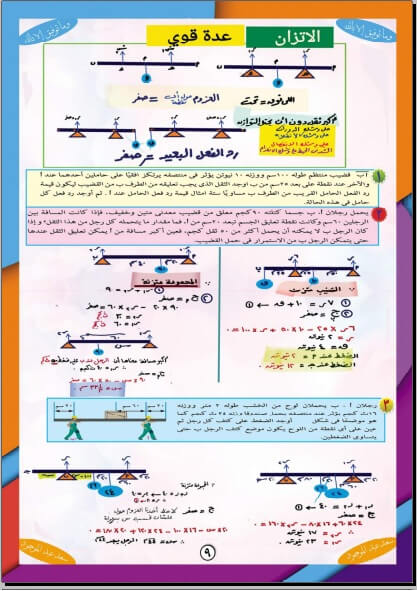 المراجعة النهائية استاتيكا للثانوية العامة