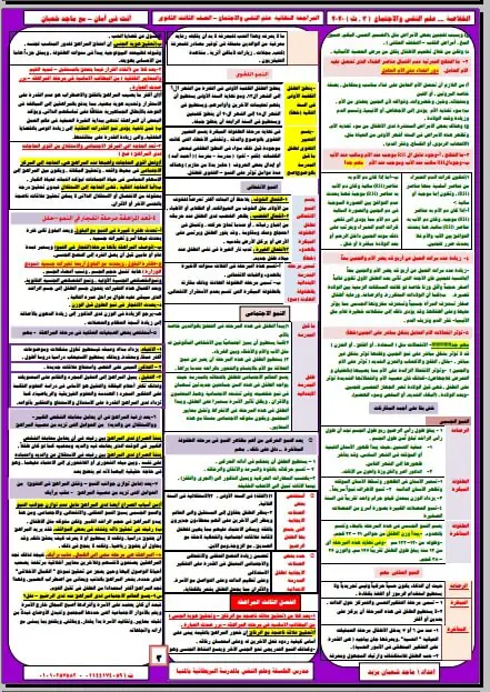 أقوى مراجعة نهائية علم النفس والاجتماع للثالث الثانوي