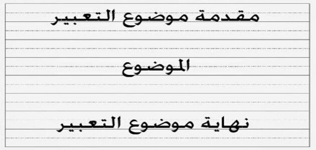 مقدمة تعبير وخاتمة سهلة