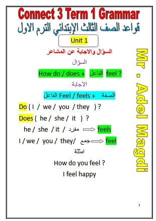 منهج اللغة الانجليزية الجديد Connect 3 للصف الثالث الابتدائي الترم الأول