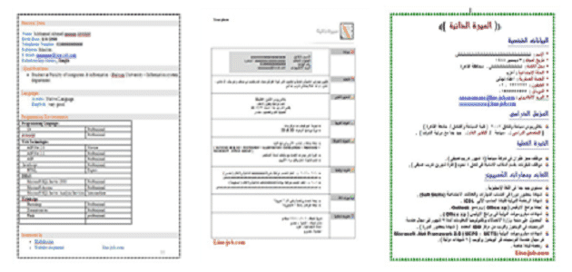 تحميل سي في جاهز وورد