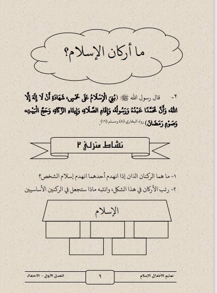 مذكرة تعليم الأطفال الإسلام نسخة كاملة