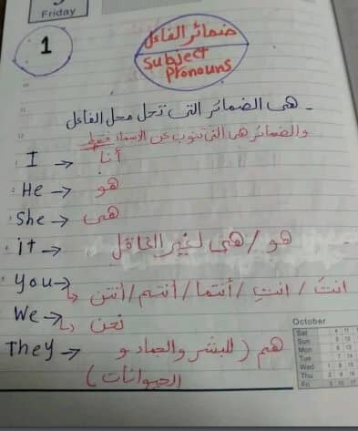 شيتات تأسيس قواعد اللغة الانجليزية من الصفر