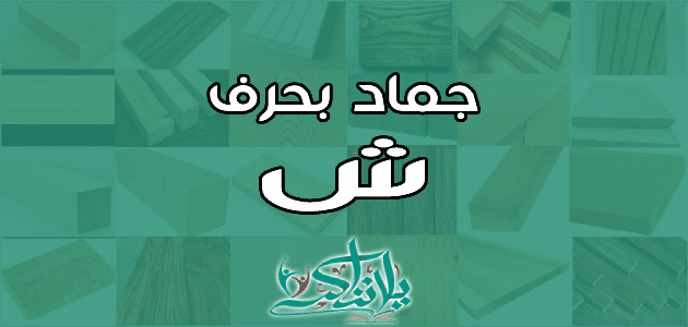 اسم جماد بحرف الشين ش