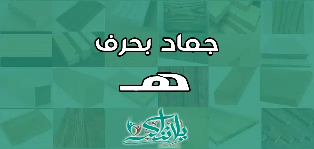 اسم جماد بحرف الهاء هـ