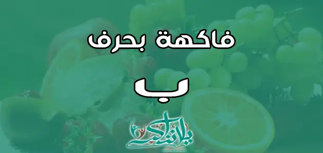 اسم فاكهة بحرف الباء ب