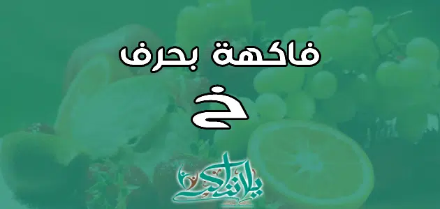 اسم فاكهه بحرف الخاء خ